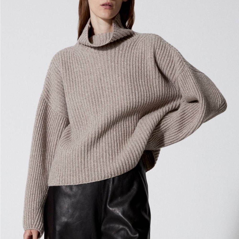 House of Dagmar Gray Azalea Turtleneck